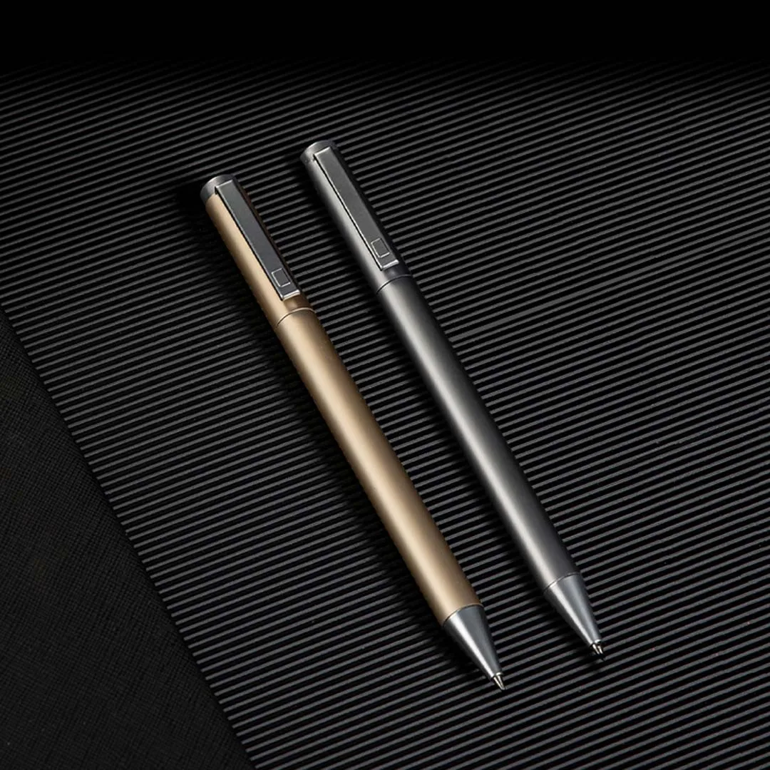 Deli Metal Gel Pens Ink Refills, 0.5mm Smooth Writing Luxury Sign Pen Aesthetic Stationery Supplies Kalem 펜 Writing School Items