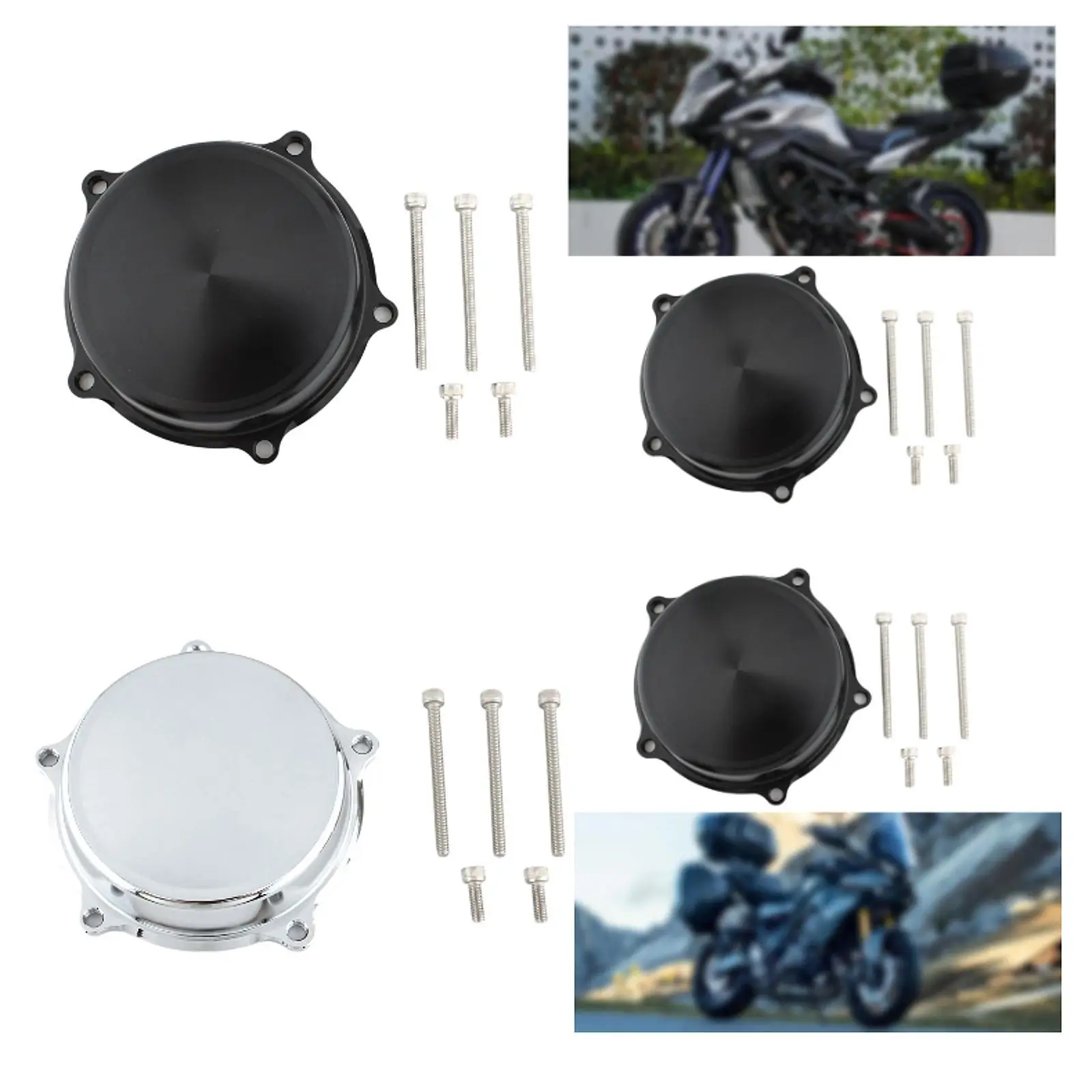Aluminum Alloy Water Pump Cover Kit High Performance Motorcycle Parts Wear Resistant Replacement for Yamaha Vmax