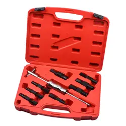 Inner Bearing Puller Set 9Pcs Blind Bearing Puller Slide Hammer Puller Set Bearing Removal Tool Fit for Pulling Jobs