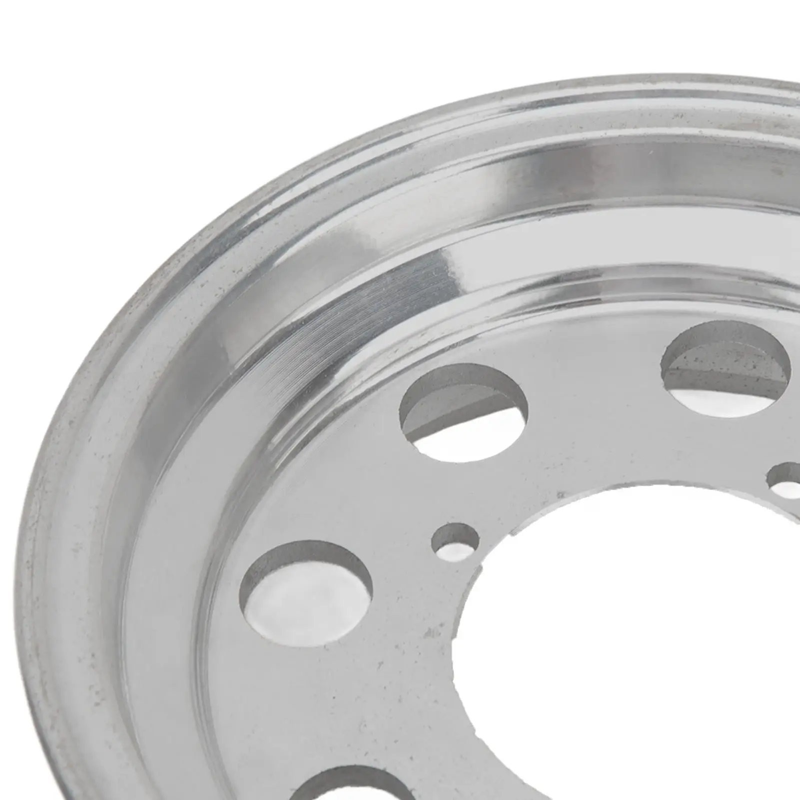 محور العجلة الأمامية سبائك الألومنيوم الخدمة الطويلة في الحياة مانع االصدأ تلميع ناعم لحافة عجلة دراجة نارية صغيرة للقرد Z50 10in #2