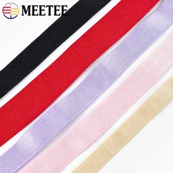 Meetee 5Meters Elastic Bands for Bra Straps 6-25mm Stretch Rubber Shoulder Belt Underwear Spring Ribbon Sewing Supplies