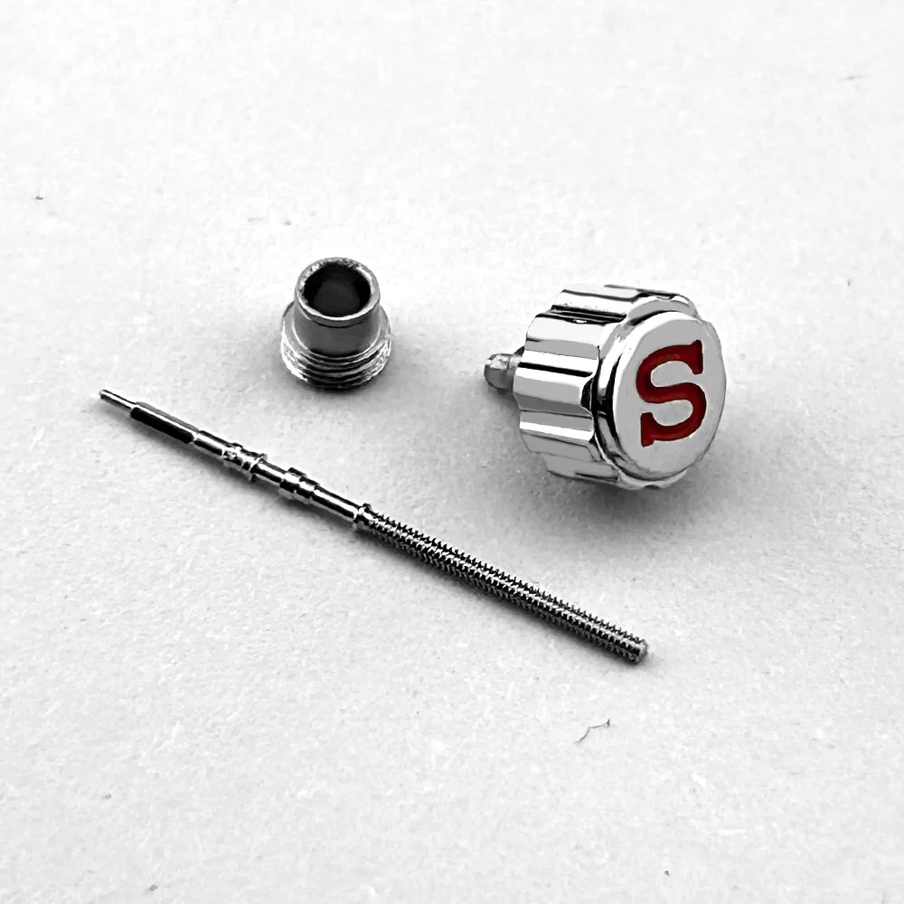 Einschraubbares GMT-Tauchergehäuse, silberne Krone, Ersatz-Uhrenkrone, keine „S“-Gravur und mit eingraviertem „S“, passend für NH34 NH35 NH36 Uhrwerke. – Detail 9