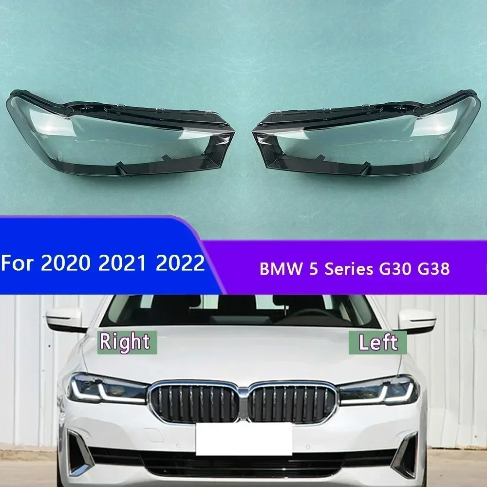 

For 2020 2021 2022 BMW 5 Series G30 G38 Car Headlamp Cover Headlight Lens Cover Lampshade Bright Shell Lens Covers
