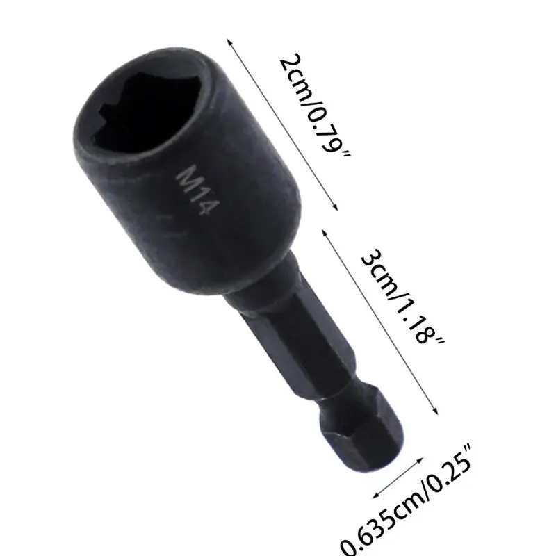 Imagem -06 - Parafuso Tap Soquete Adaptador Hex Shank Praça Driver Rosca Torneira Adaptador para m4 m5 m6 m8 M10 M12 M14 Torneira Máquina Durável 4