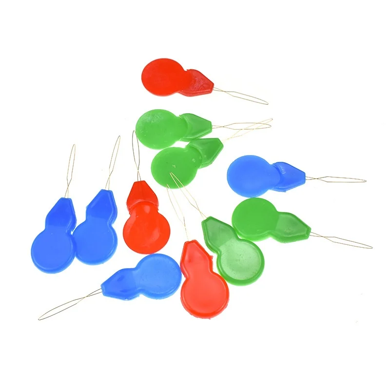 10pcs Gourd Shape Needle Threader Hand Sewing Threading Tool Easy Use Helper Tool DIY Embroidery Sewing Accessories Random Color