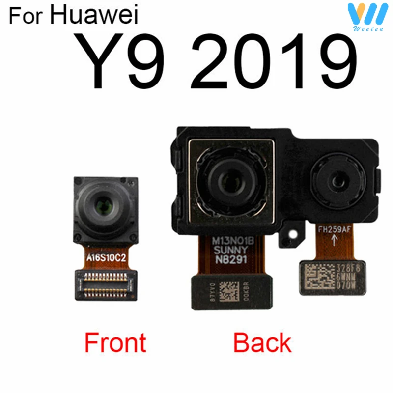 For Huawei Y9S Front Small Camera Rear Main Back Big Camera Flex Cable Parts Y9 2018 2019/Y9 Prime 2019 STK-L21/L22 LTK-LX3 New