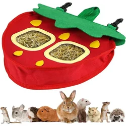 Rabbit Hay Bag Mushroom Shaped Oxford Cloth Hanging Feeder Storage Bag for Chinchilla Hamsters Guinea Accesorios Para Conejo