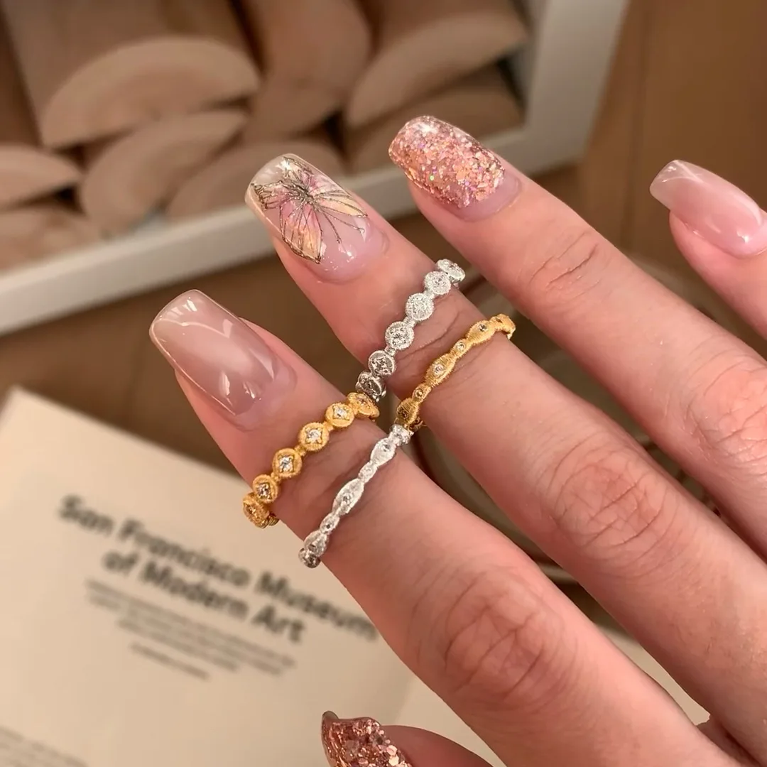 Vintage Stainless Steel Ring High Quality Summer Starfish Irregular Geometric Engraved Pattern Ring For Women Jewelry Gifts