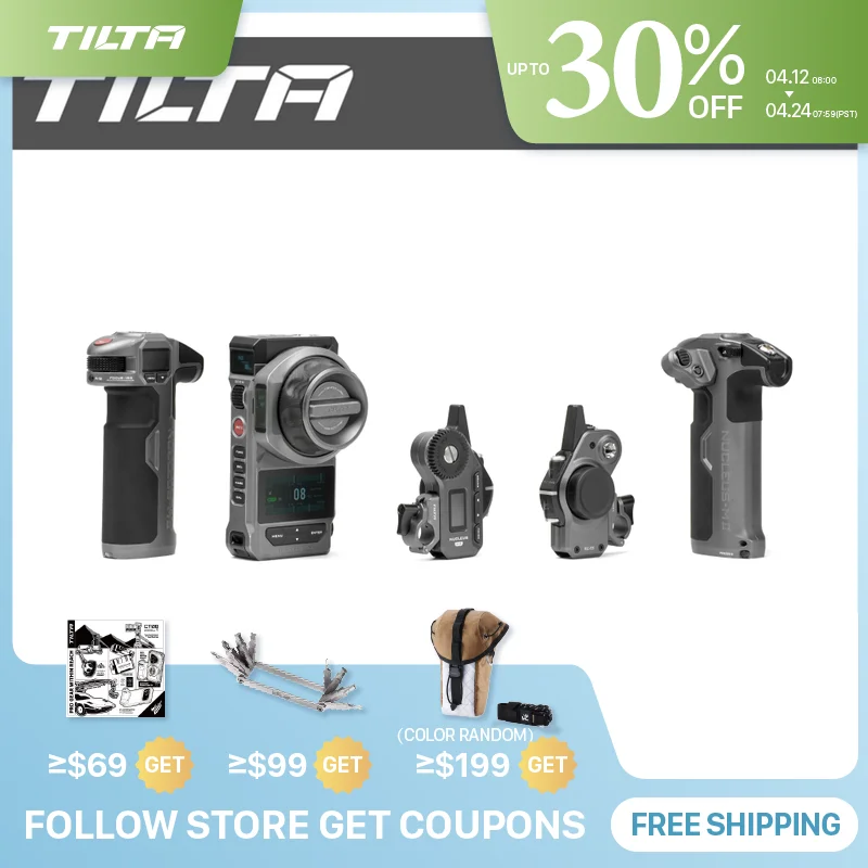 

TILTA WLC-T06 Nucleus-M2 Беспроводная система управления объективом Follow Focus для DJI ROIN S Gimbal Arri RED, полный комплект Sony Canon