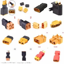 Masculino e Feminino Conversor Adaptador Paralelo, Cabo Conector, Lipo Battery Harness, Plug Fiação, XT60, XT-60, Atacado