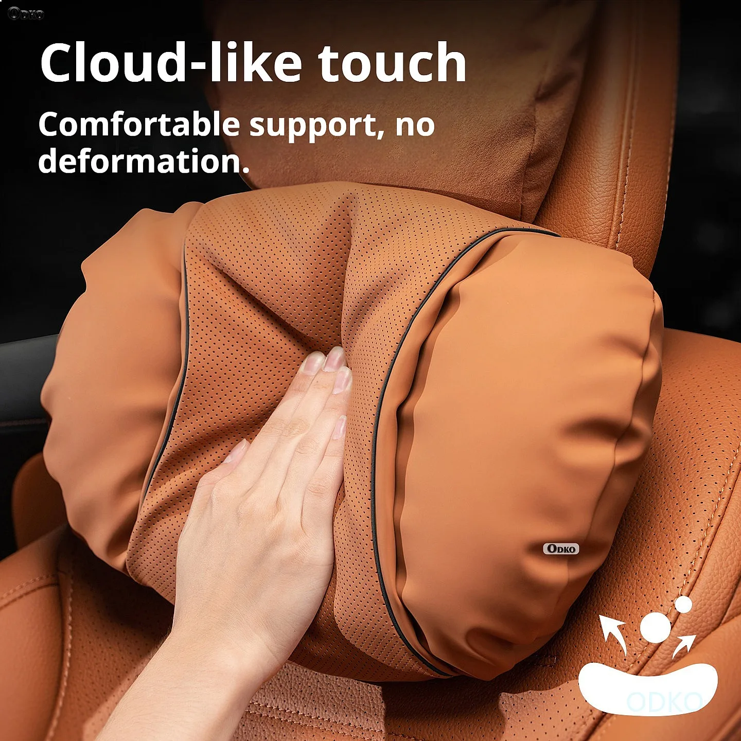 Car Seat Headrest Restraint Auto Safety Head Neck Rest Relax PillowFor VW Atlas Teramont Atlas Teramont T-Roc TRoc  Jetta MK3