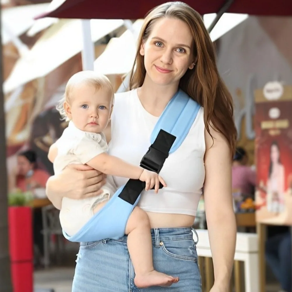 

Newborn Front Holding Baby Wrap Carrier Infant Kangaroo Bag Horizontal Holding Type Infant Backpacks Toddler Sling Wrap Cotton