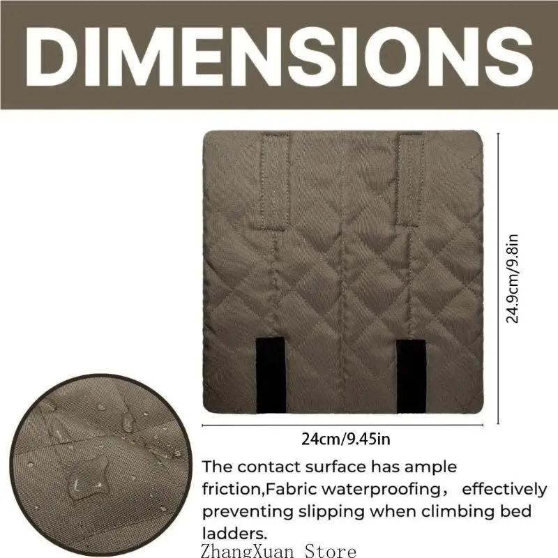 Etagenbett-Leiterpolster mit verstellbarem Riemen, Etagenbett-Leiterabdeckung 9,8 × 9,8 Zoll 3XUF – Detail 6