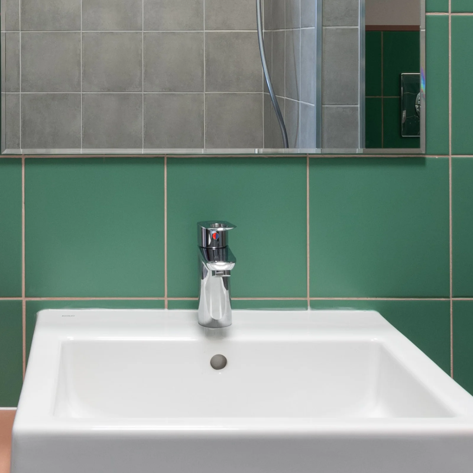 حوض المطبخ ثقب يغطي 5 قطعة مجموعة الأحمر الأزرق صنبور ثقب المقابس مع وجع ومسامير غطاء الصنبور اكسسوارات لإصلاح بالوعة