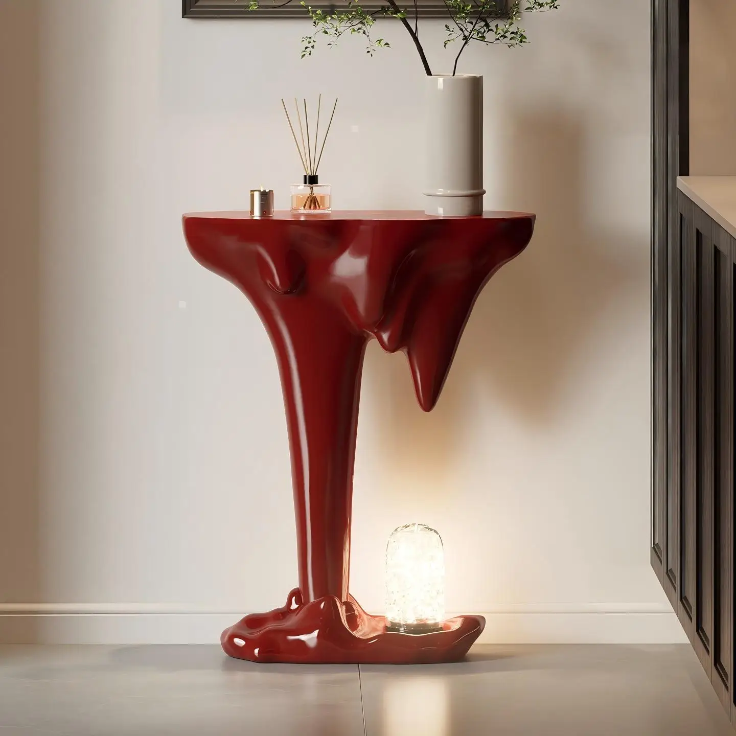 Mountains Rivers FRP Composite Console Table Light Luxury Simple Modern Design Living Room Porch Corridor Home Furniture