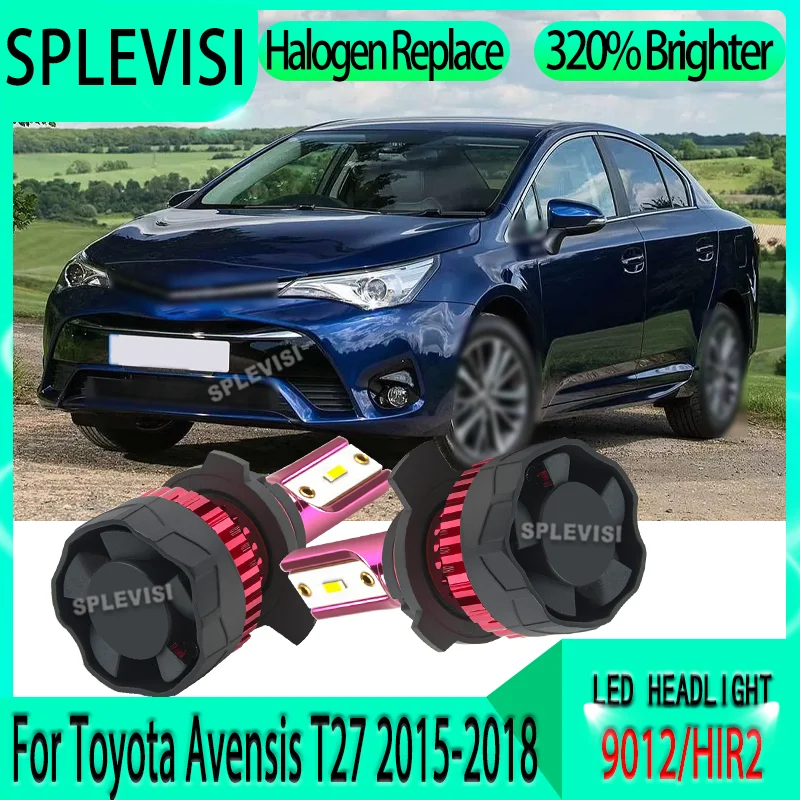 Advanced LED headlight 320% more visible than halogen 9012 HIR2 Headlight Car Bulb For Toyota Avensis T27 2015 2016 2017 2018