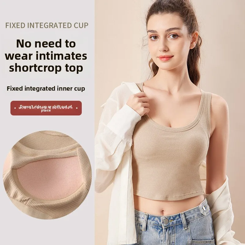 ピュアコットン ter Ne Csole レディース ベースレイヤー ワンピース ブラパッド ストラップ付き下着 韓国風 sle アウター 多用途トップ