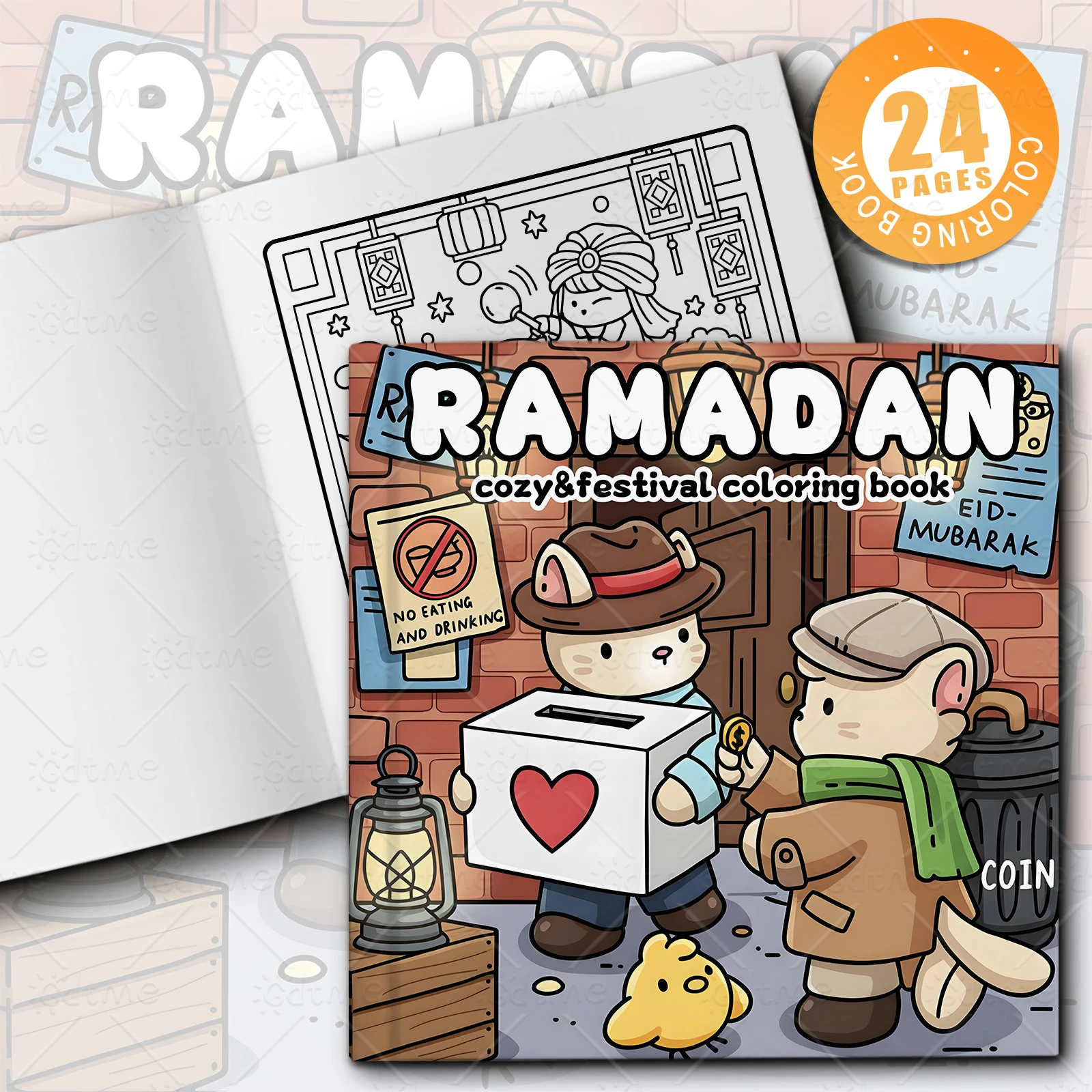 Ramadan Cozy & Frestival Coloring Book For Adults And Teens For Relaxation - Unique Cover | Perfect Relaxation Gift