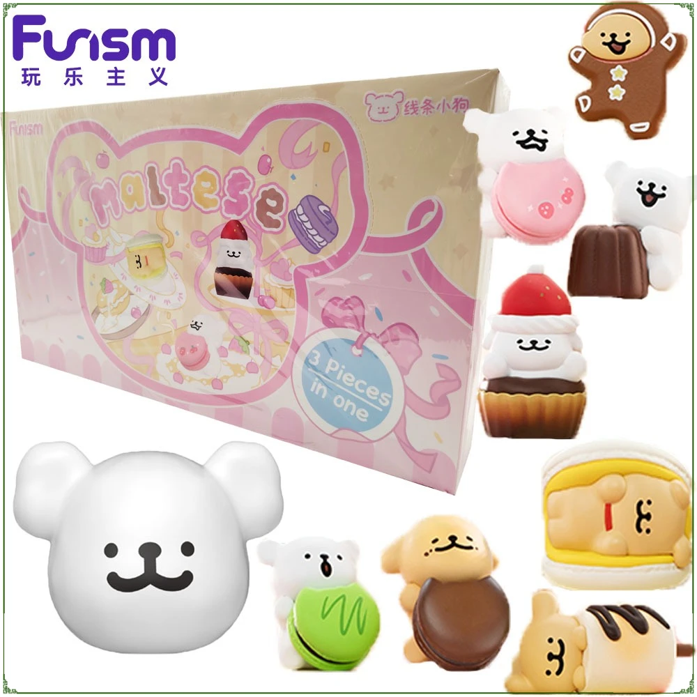 

New FUNISM Original Maltese Dessert House Series Mini Blind Box Trendy Play Ornament Cartoon Cute Collection Model Toys Gifts