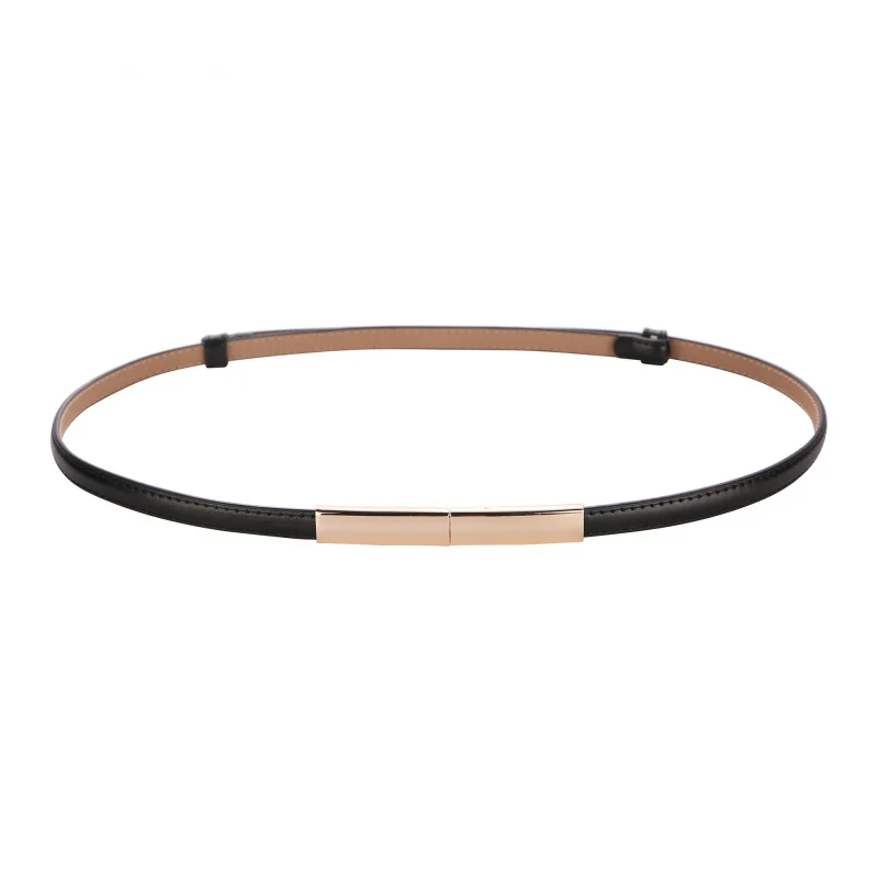 Phụ Nữ Của Vành Đai 2025 New Punch-Free Tất Cả Các Phù Hợp Với Chính Hãng Da Mỏng Trang Trí Với Váy Quần Trong Kho Bán Buôn