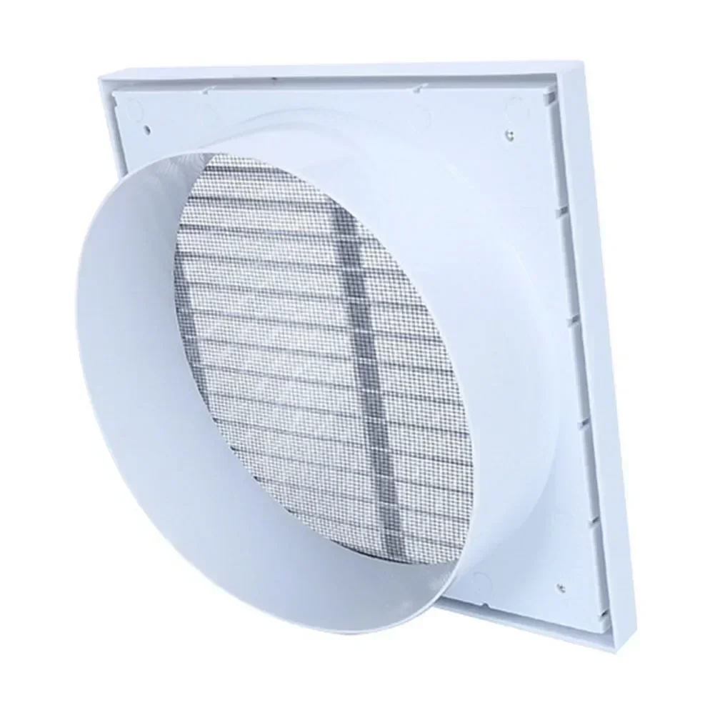 Reliable Ventilation Solution  Sturdy Grille Air Outlet  Durable PP Material  Vermin And Rodent Protection White