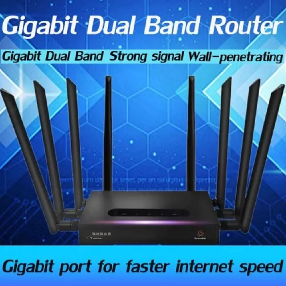 286Mbps 新型モデムSIMカード高速対応 無制限データ 4G 8本折りたたみアンテナ ホットスポット ワイヤレスルーター WiFi 6