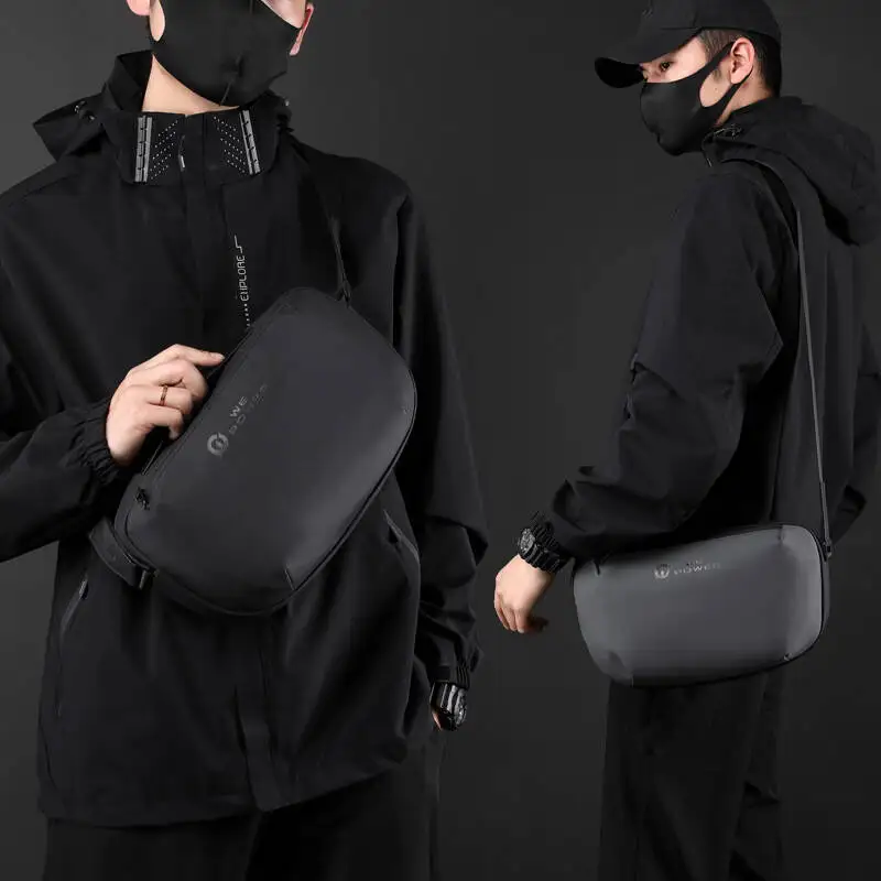 New Nylon Multifunctional Waterproof Crossbody Large Capacity Functional Men's Shoulder Bag Male Husband Luxury Pack Korean