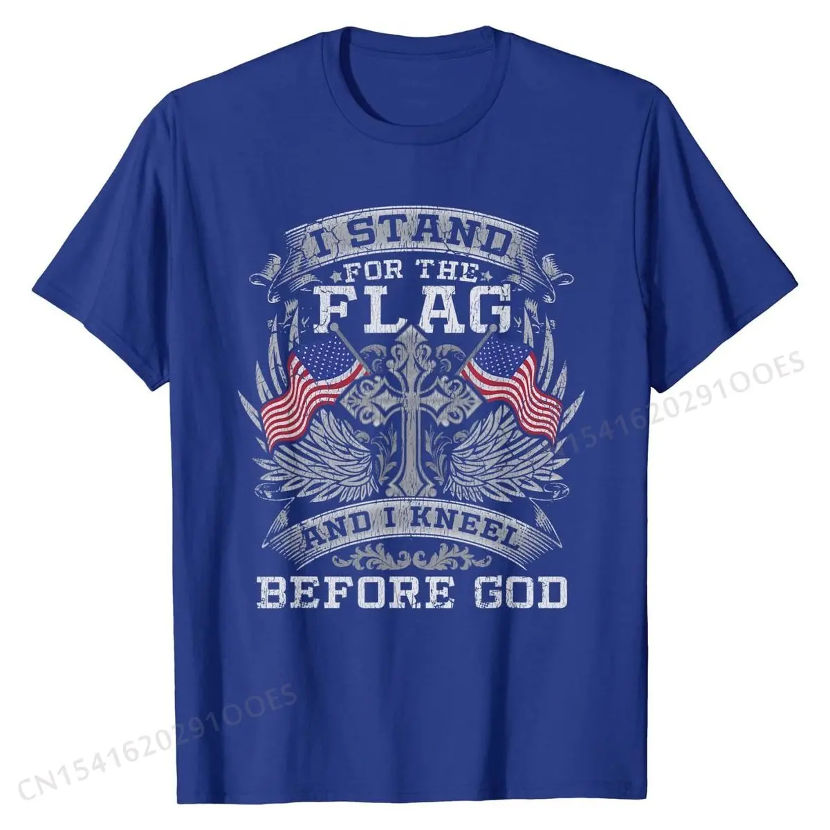 Stand For The Flag Kneel Before God T-Shirt Funny Hip hop Top T-shirts Cotton Men T Shirt Casual