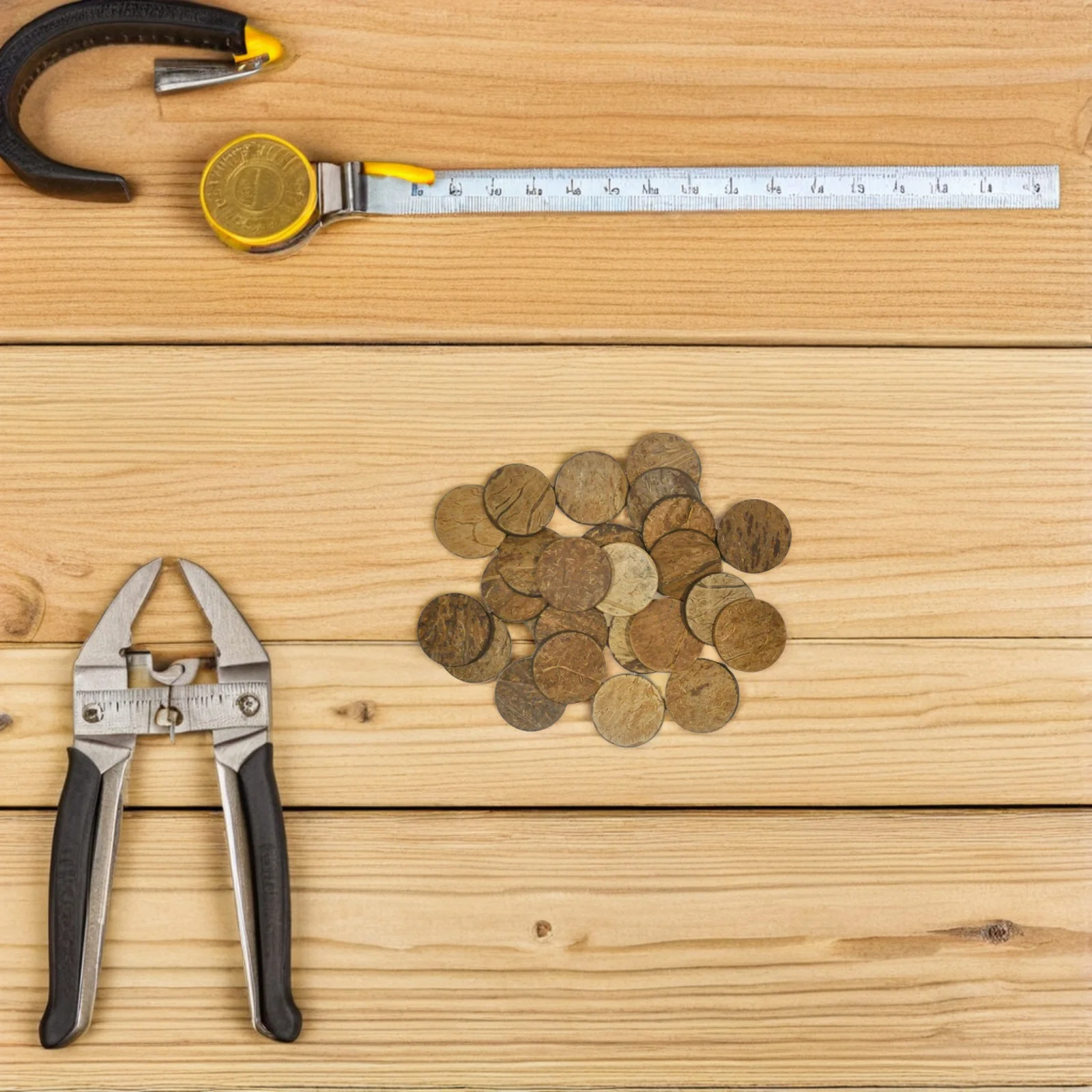 

50Pcs Moss Round Slices Coconut Shell Discs for Aquarium Decor Fish Tank Landscape Hiding Place Natural Scenery Elements