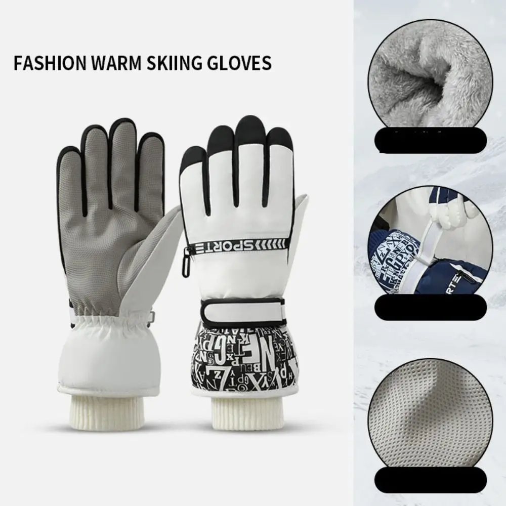 

Fashion TouchScreen Snow Ski Gloves Waterproof Windproof Warm Cycling Gloves Non-slip Full Finger Snowboard Mittens Motorcycle