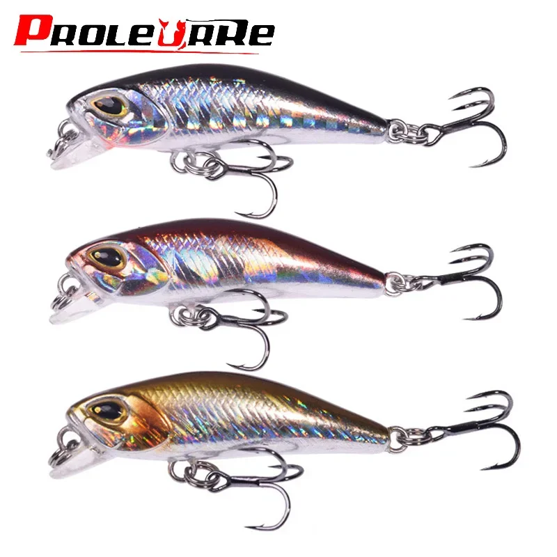 

1Pc Sinking Small Minnow Wobbler Fishing Lures 4.5cm 3.8g Artificial Plastic Hard Bait Crankbait for Bass Carp Trout Tackle