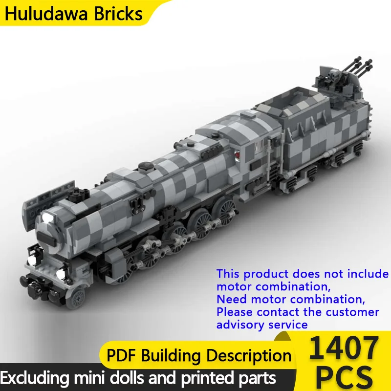 

City Car Model MOC Building Bricks BR52 Military Steam Locomotive Modular Technology Children Holiday Gifts Assemble Toys Suit