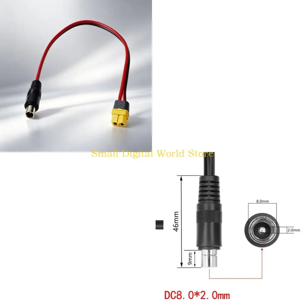 77UB Dc8020 Male To XT60H Male Female Cable 30CM For Device Model And Outdoor Storage