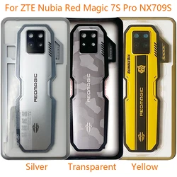 For ZTE Nubia Red Magic 7S Pro NX709S Battery Back Cover Housing Door Rear Case Shell with Camera Glass Lens Repair Replacement