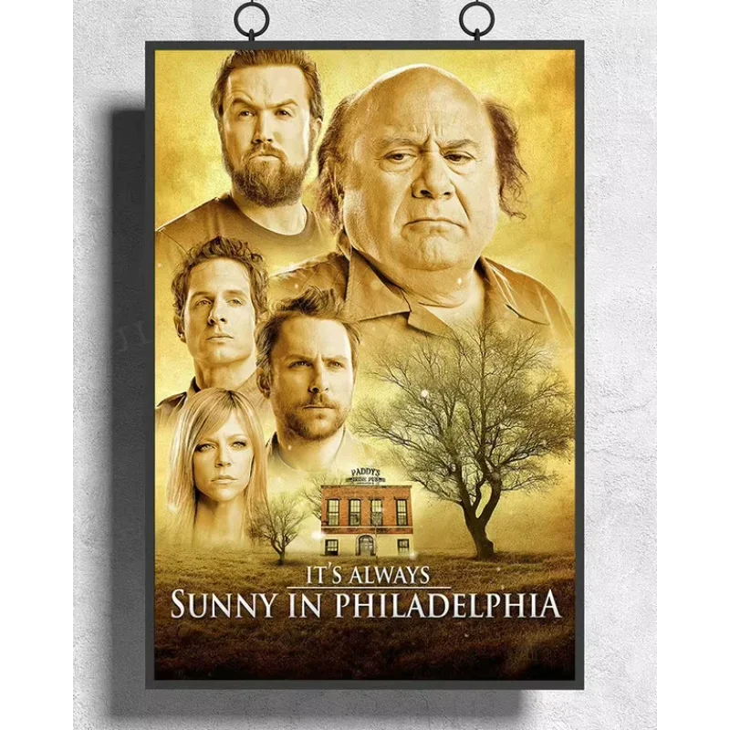 H394 Silk Poster Home Office Deco Its Always Sunny In Philadelphia Wall Art Christmas Gift