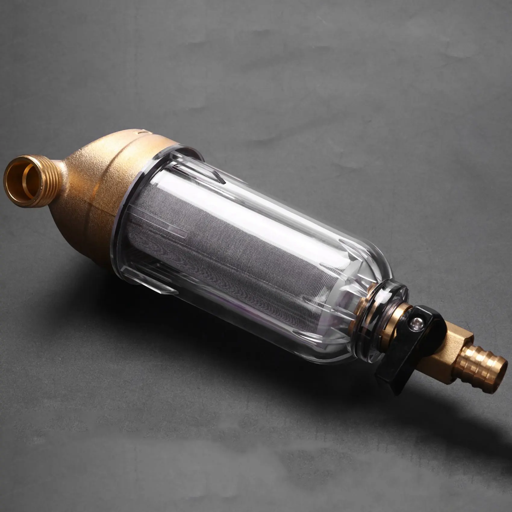 2X 4 Split-Mouth Water Filters Front Purifier Copper Lead Pre-Filter Backwash Remove Rust Contaminant Sediment Pipe-Y48A