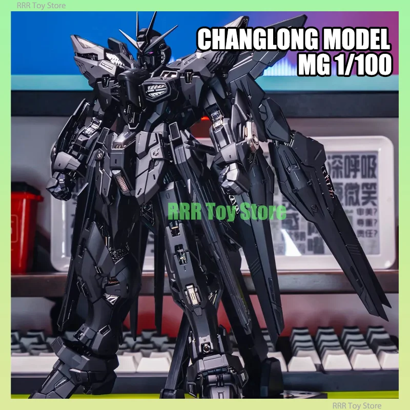 CHANGLONG Modello MG 1/100 MGEX Strike Freedom 7701 Kit modello di assemblaggio Rivestimento di mezzanotte Action Figure Kit modello in plastica Giocattolo regalo