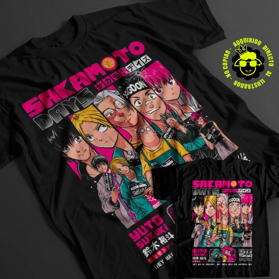 

High Street Animation Poster Printed Short Sleeve Casual Loose Streetwear Sports Cotton Top Crew Neck Unisex Comfort Tops Unisex