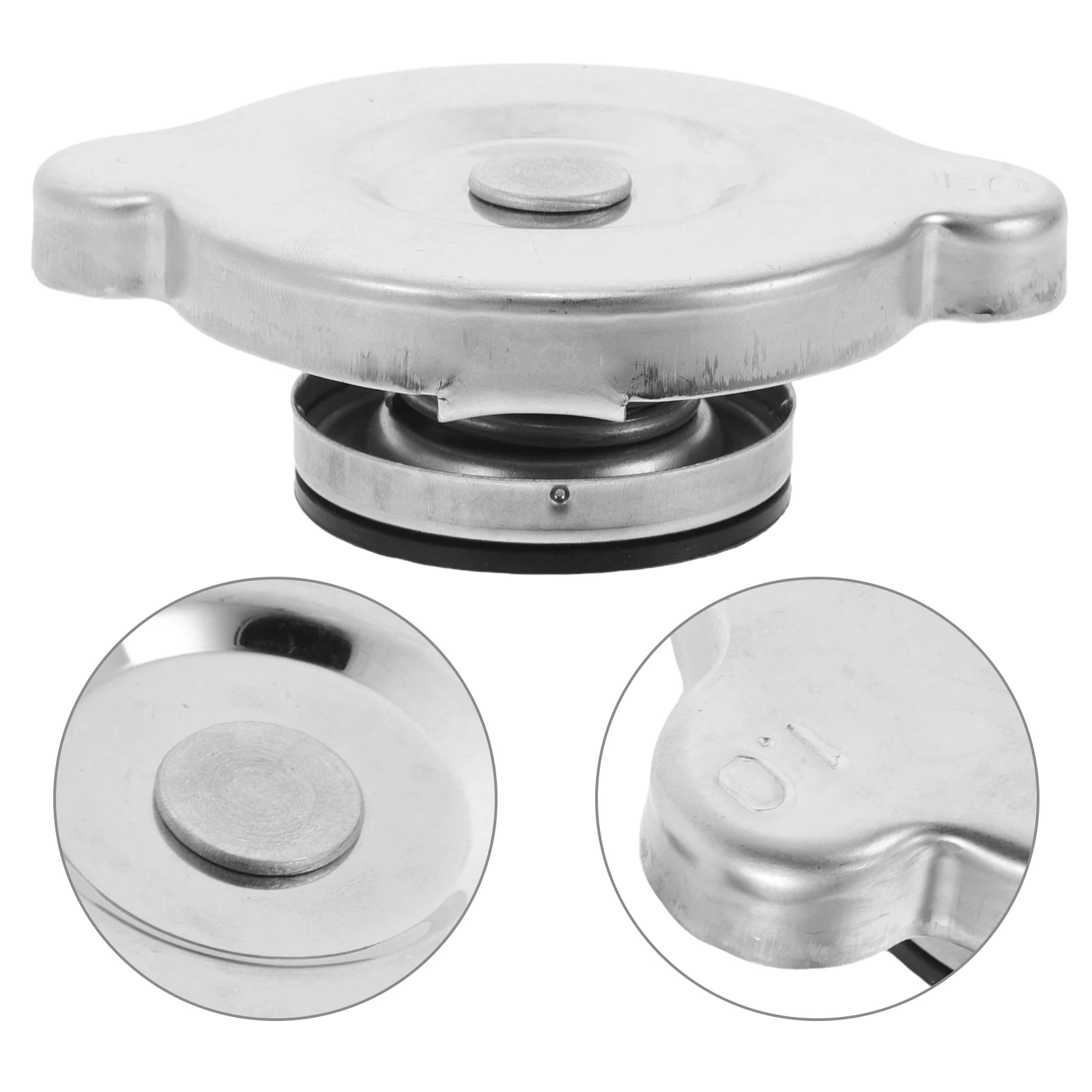 

Stainless Steel Radiator Cap High Pressure Universal Replacement Metal Engine Coolant Cover for Car Modification Durable