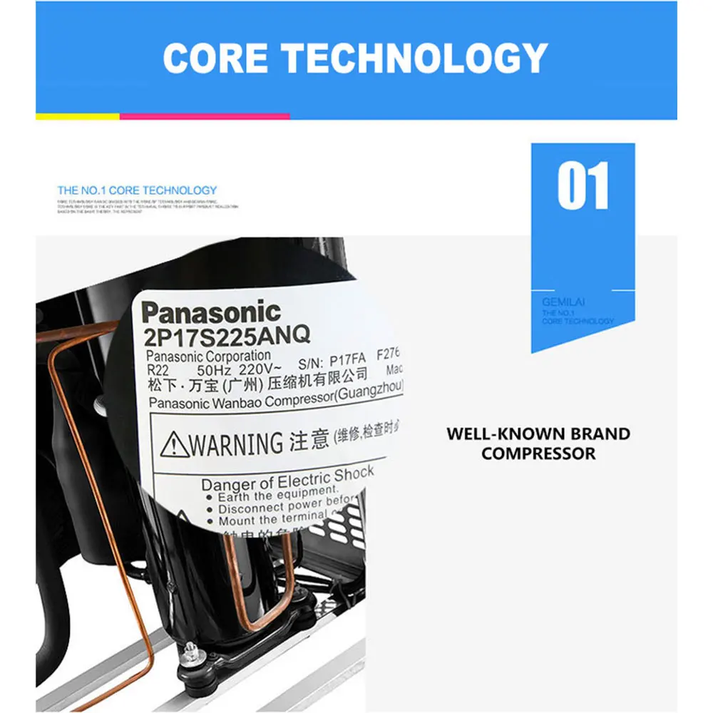 Mesin Gulungan Es Krim Goreng Komersial 1050W 52X54 Cm Panci Persegi Tunggal Pembuat Bubur Es Krim Rumah Baja Tahan Karat