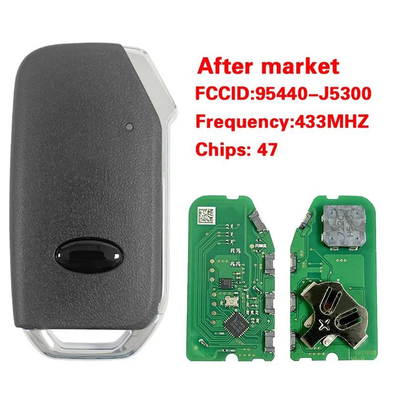

CN051105 Послепродажный 4-кнопочный смарт-ключ FCC 95440-J5300 47 чип 433 МГц без ключа для Kia Stinger 2018 (CK)