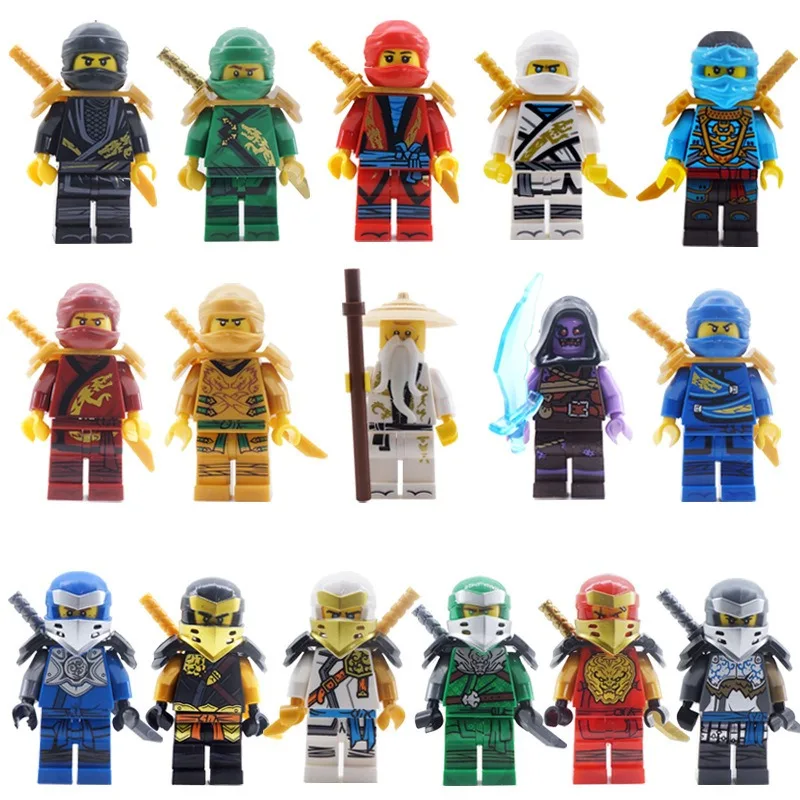 

Cross-border wholesale ninja building block doll doll doll figurine assembly puzzle small particles assembly building block toy