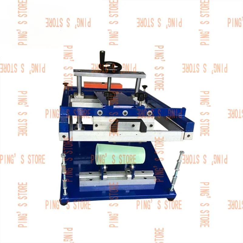 Cilindro manuale rotondo bottiglie di vetro cilindriche bicchieri di carta usa e getta stampante serigrafica per tazza di plastica