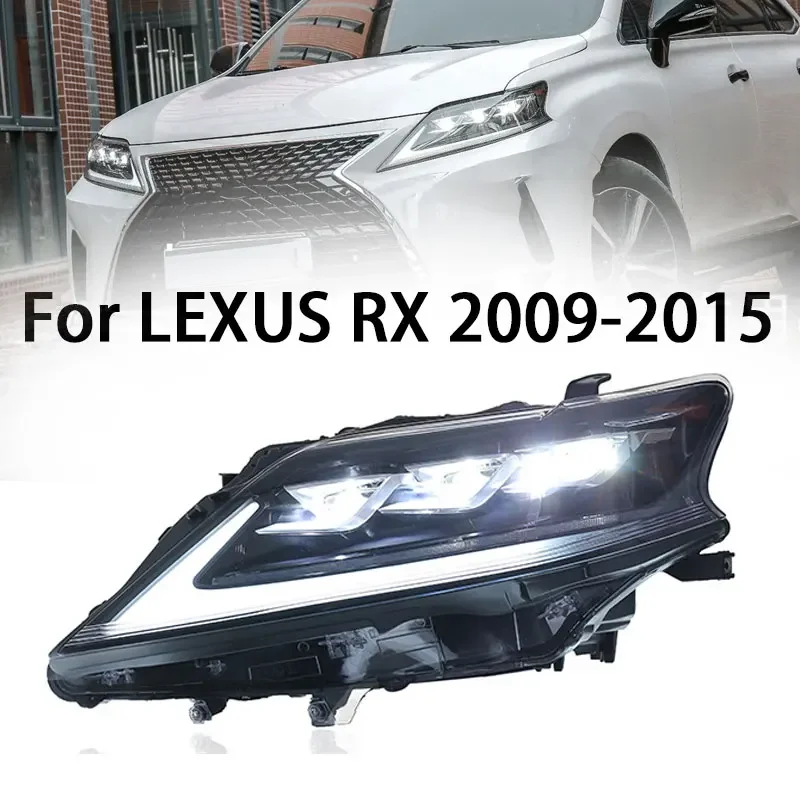 

Автомобильная фара для Lexus RX RX270 RX350 09-15, полностью светодиодная фара, новый дизайн, DRL, динамическая сигнальная лампа, передняя фара в сборе