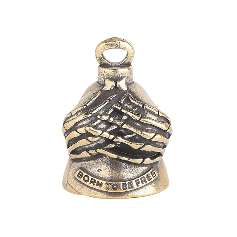AliExpress Guardian Bell Motorcycle Bell For Bikers Women Men W/Hanger Biker Bell For Riders Good Luck Riding Bell Spirit Bell Moto