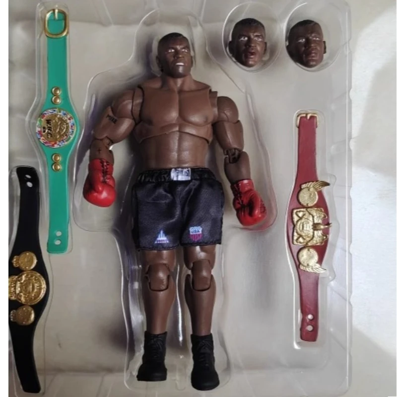 

19cm Boxing Champion Tyson Figurine Tattoo Version Boxer Wrestler Movable Doll Model Toy 1/12 Soldier Figurine Peripheral