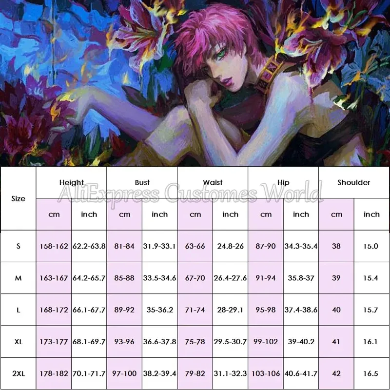 Disfraz de Anime Jo Trish Una, disfraz de Bizarre Adventure Golden Wind, sujetador, falda, trajes, Halloween, Carnaval, ropa de mujer