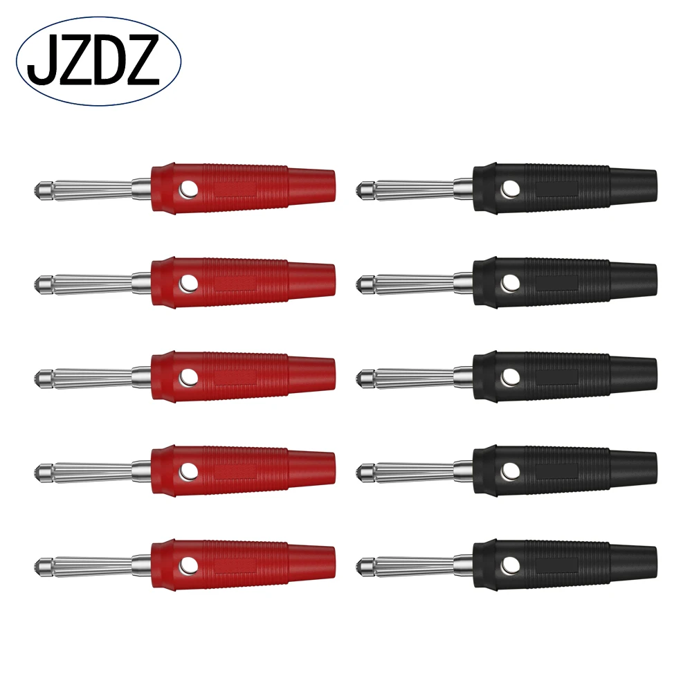 JZDZ 10PCS 4MM Copper Banana Plug can be Connect Test Probes For Speaker Amplifier J.10020