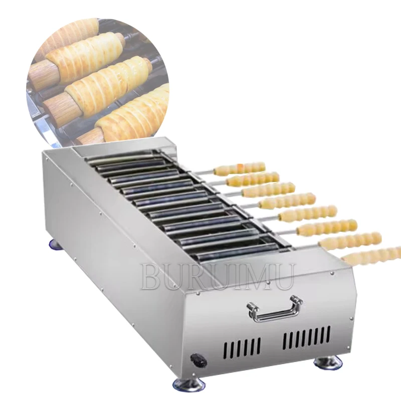 220V 6000W Donut Machine Horizontal Chimney Roller Toaster Toaster Cake Roller Oven Horizontal Bread Oven Shop