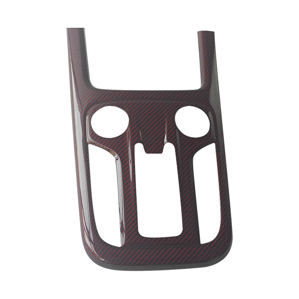 

Black&Red Carbon Fiber Interior Gear Shift Button Panel Trim For Great Wall Tank 300 2021